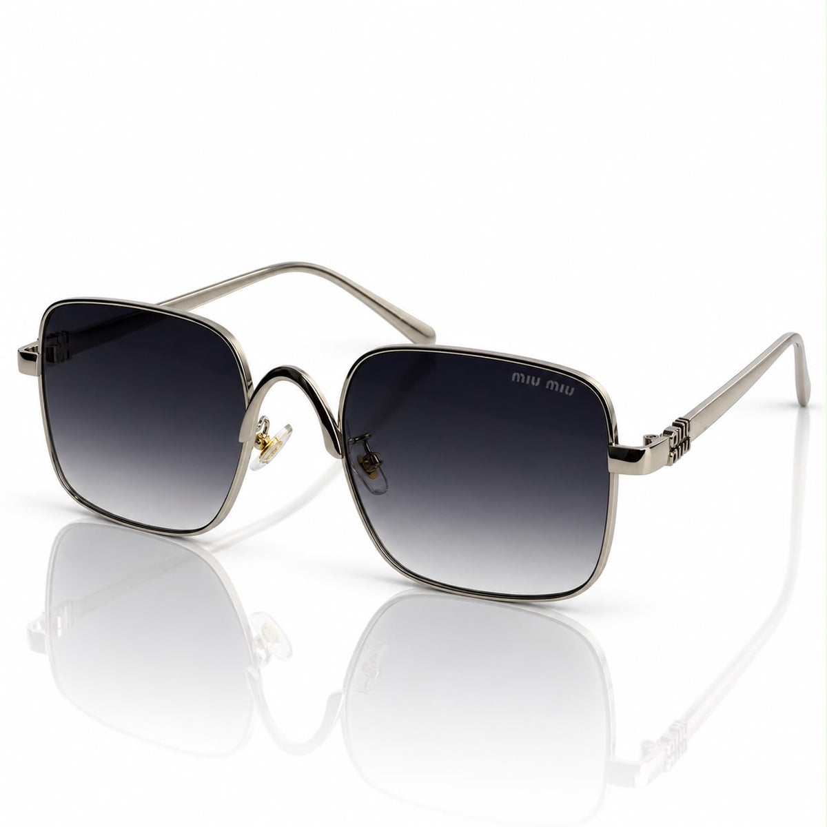 Miu miu square metal-frame