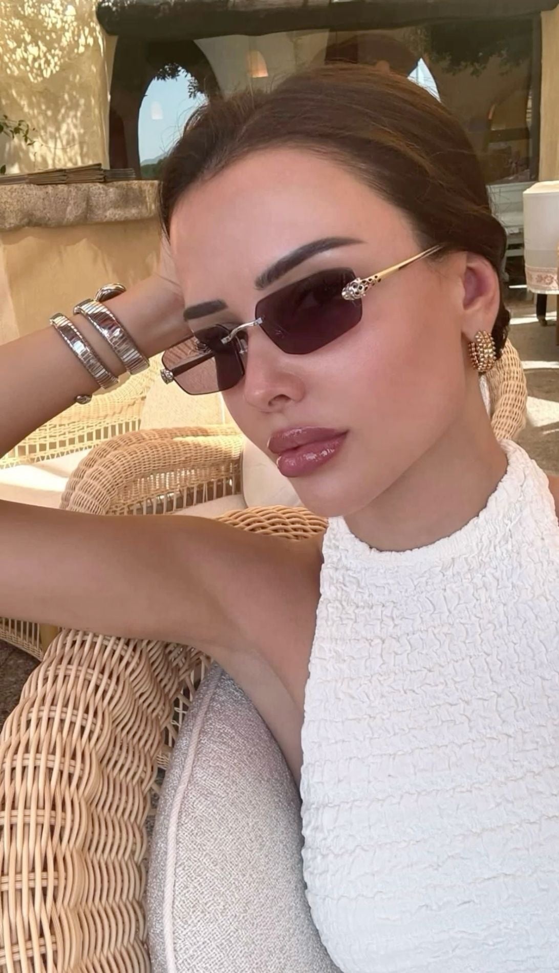 Cartier Panthère rimless rectangular