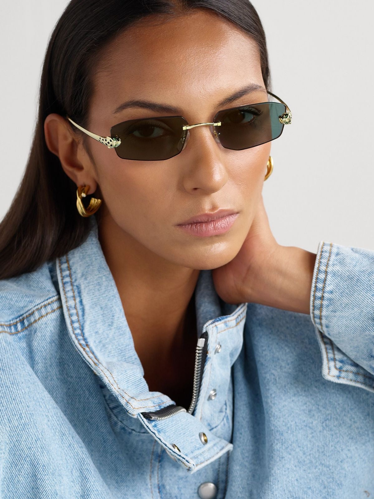 Cartier Panthère rimless rectangular