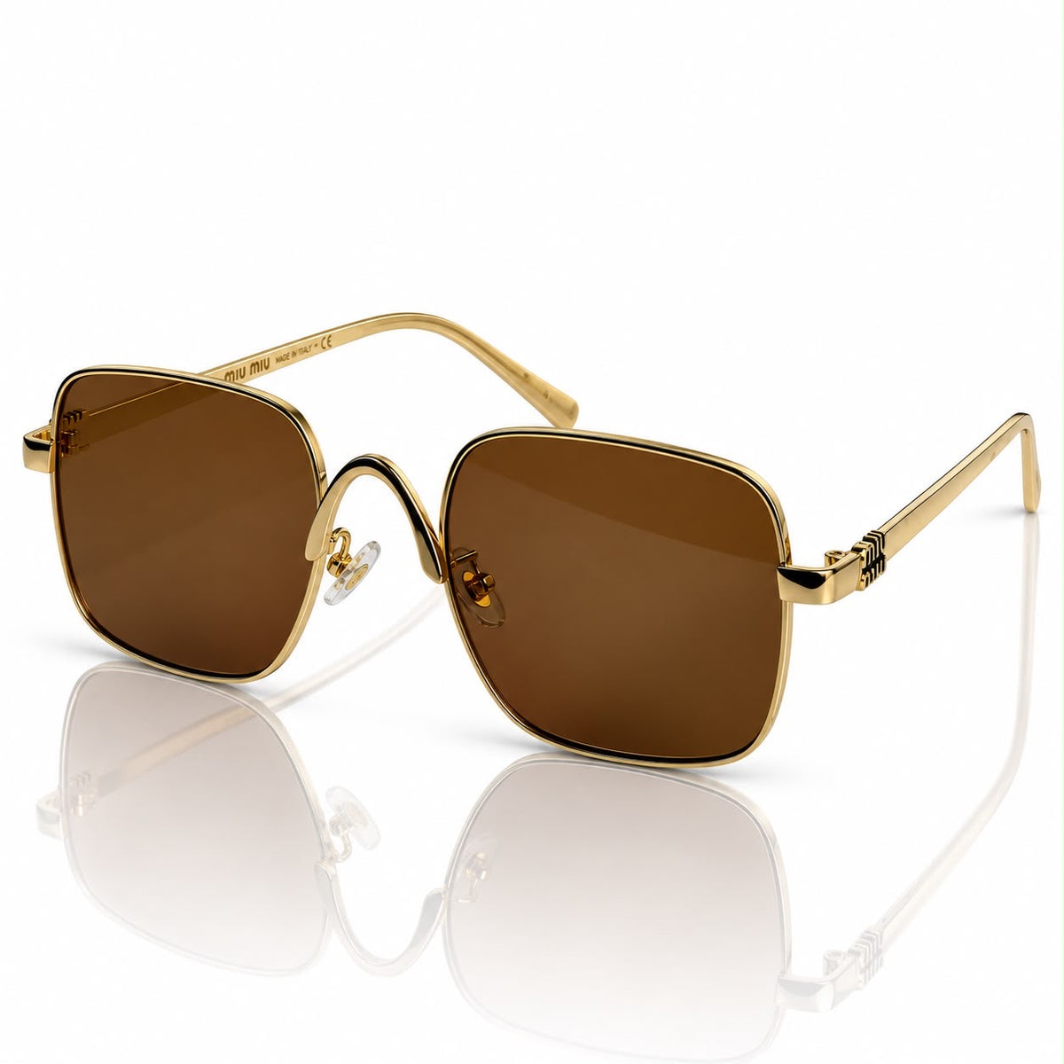 Miu miu square metal-frame
