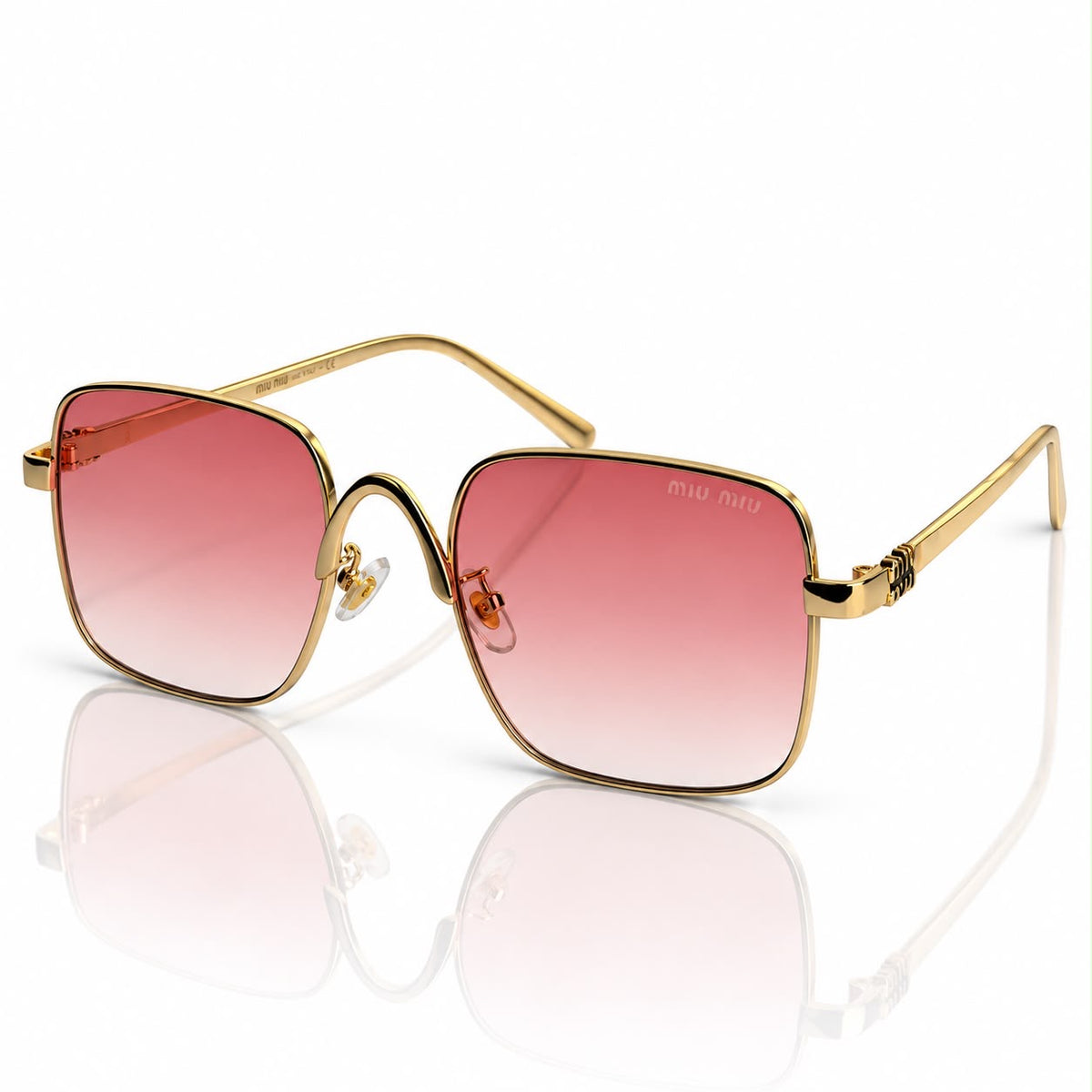 Miu miu square metal-frame