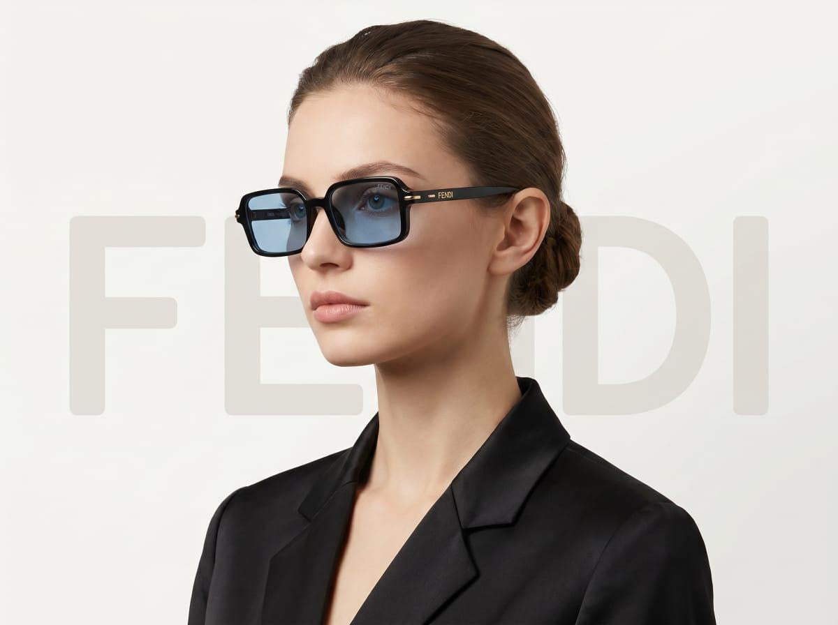 Fendi Selleria rectangular sunglasses