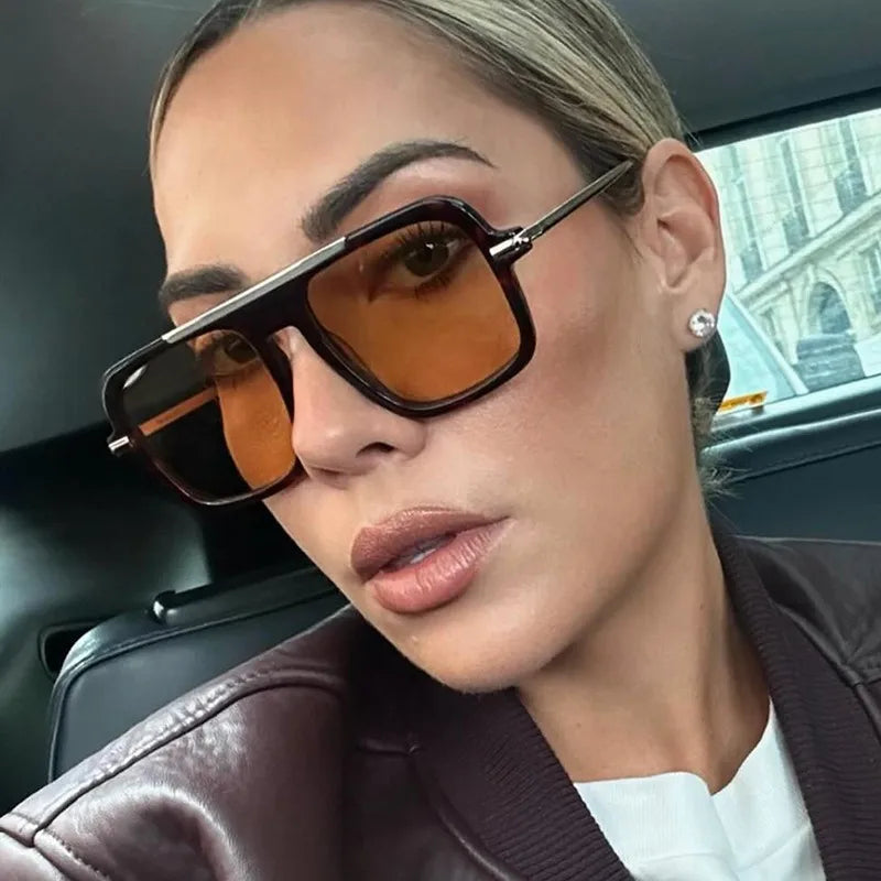Trendy sunglasses retro style