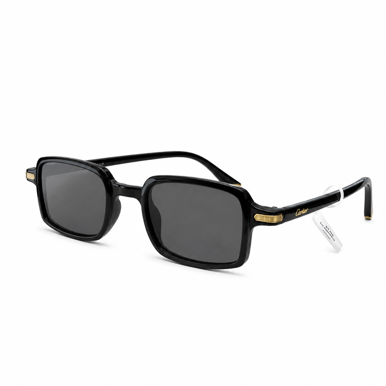 Cartier sunglasses feature a classic rectangular