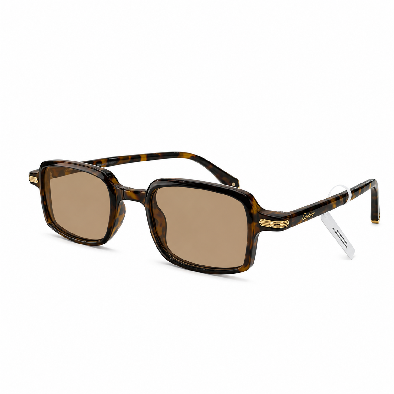 Cartier sunglasses feature a classic rectangular