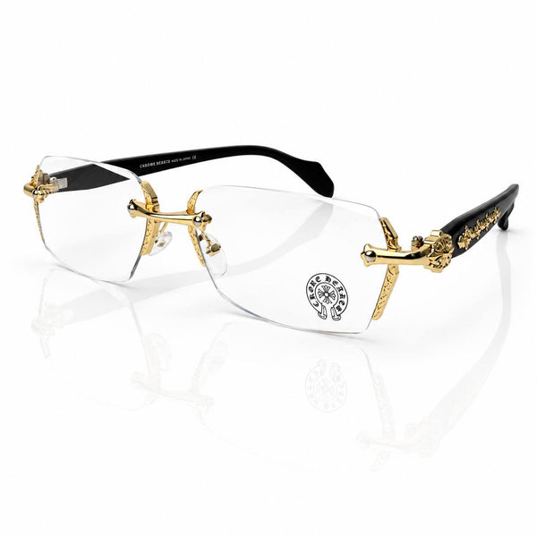 Chrome Hearts rimless glasses