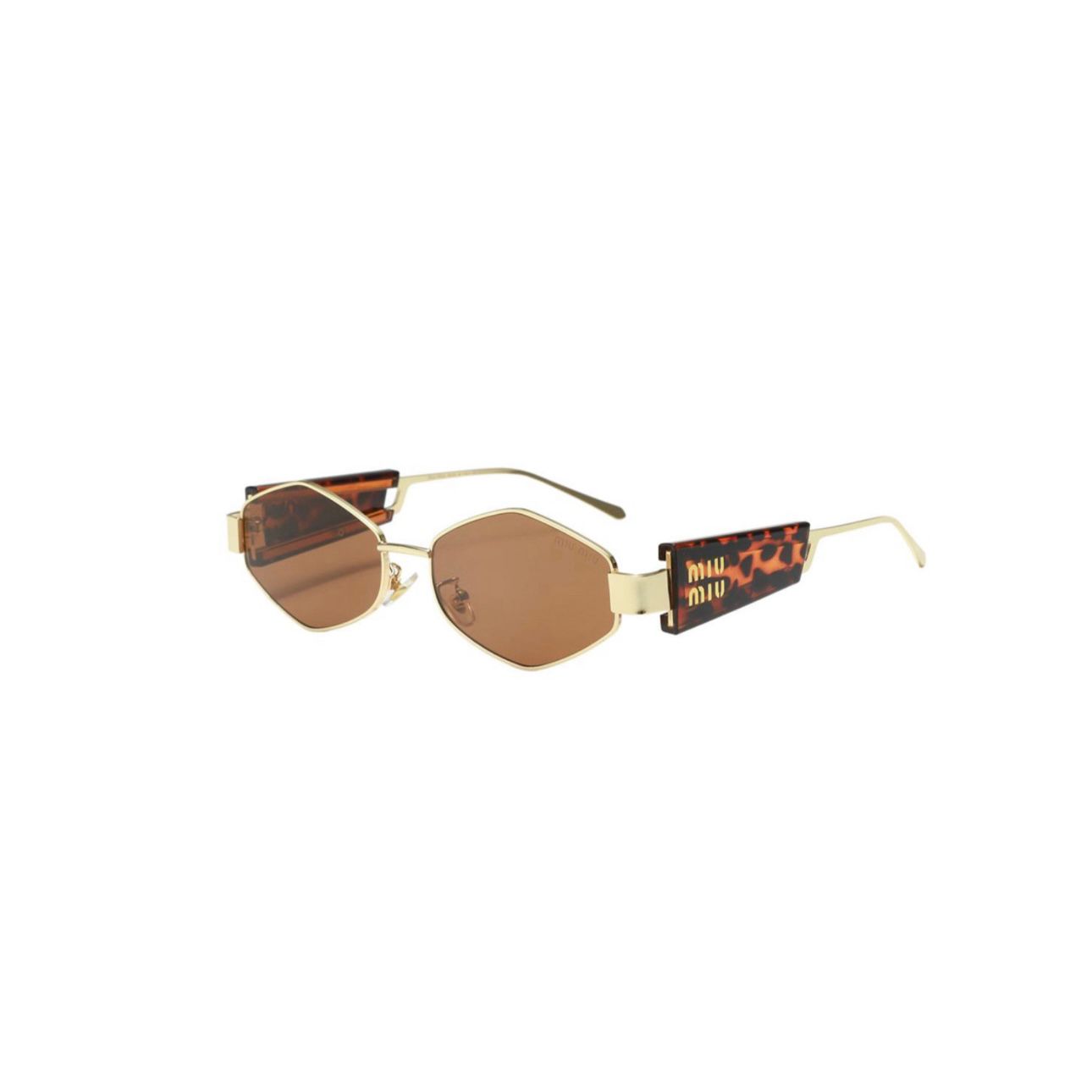 Miu-miu new metal diamond shaped