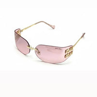 Miu Miu MU A51S rimless rectangular sunglasses