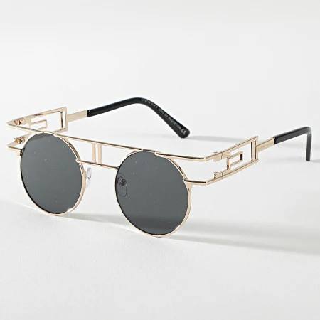 Round Metal Steampunk-Style sunglasses