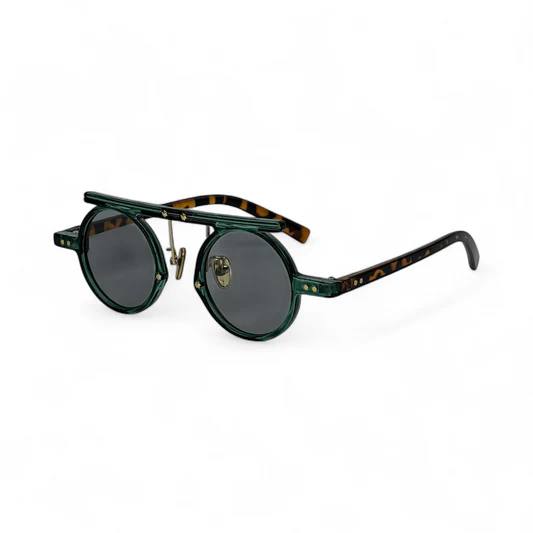 round, tortoise-shell, double-bridge